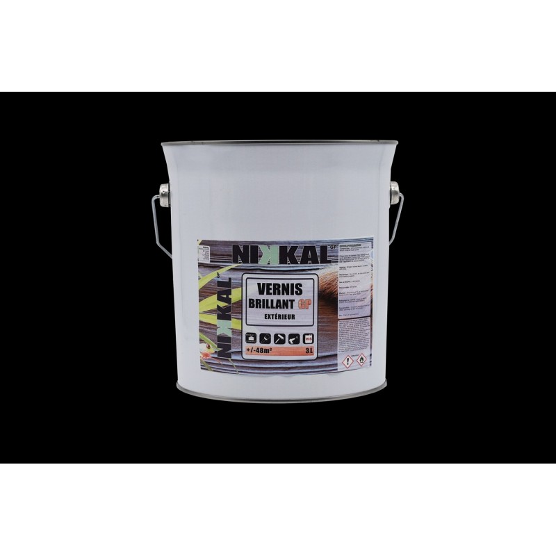 VERNIS BOIS INCOLORE BRILLANT - 3L   ± 48 M²