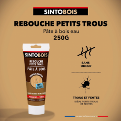 PATE A BOIS REBOUCHE LES PETITS TROUS ET FISSURES