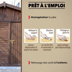 REBOUCHE IMPERFECTIONS BOIS CHÊNE FONCÉ 80GR