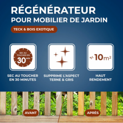 RÉGÉNÉRATEUR  BOIS EXTERIEUR 500ML   ± 20M²/L