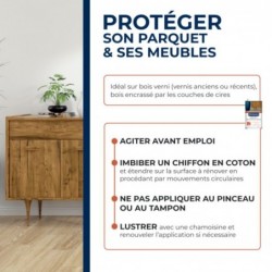 RÉNOVATEUR BOIS CIRÉ ET VERNIS 1/2L   ± 30M²/L