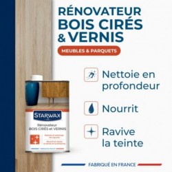 RÉNOVATEUR BOIS CIRÉ ET VERNIS 1/2L   ± 30M²/L
