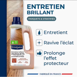 ENTRETIEN BRILLANT 2 EN 1 PARQUETS + STRATIFIÉS