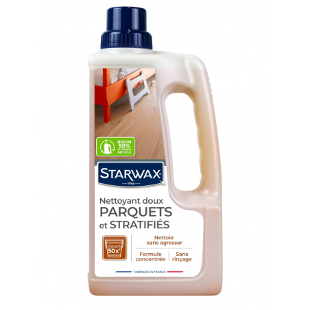 NETTOYANT DOUX PARQUETS & STRATIFIÉS 1L  ± 2500M²