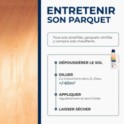 ENTRETIEN BRILLANT STRATIFÉ 1 LITRE DILUÉ  ± 700M²