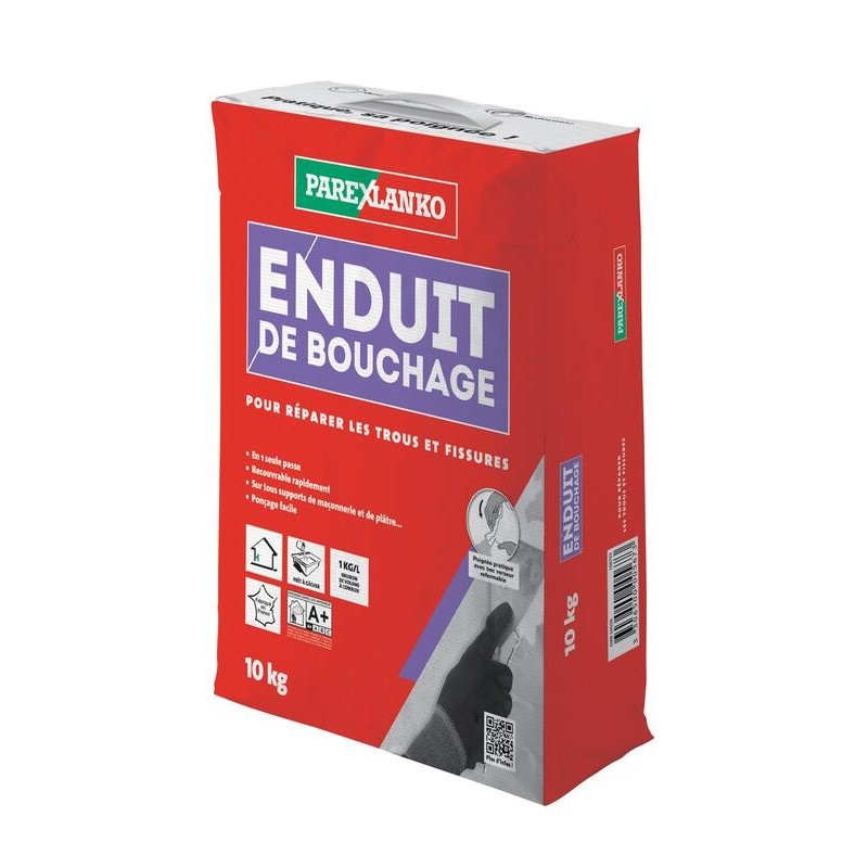 ENDUIT DE REBOUCHAGE POUDRE 10KG