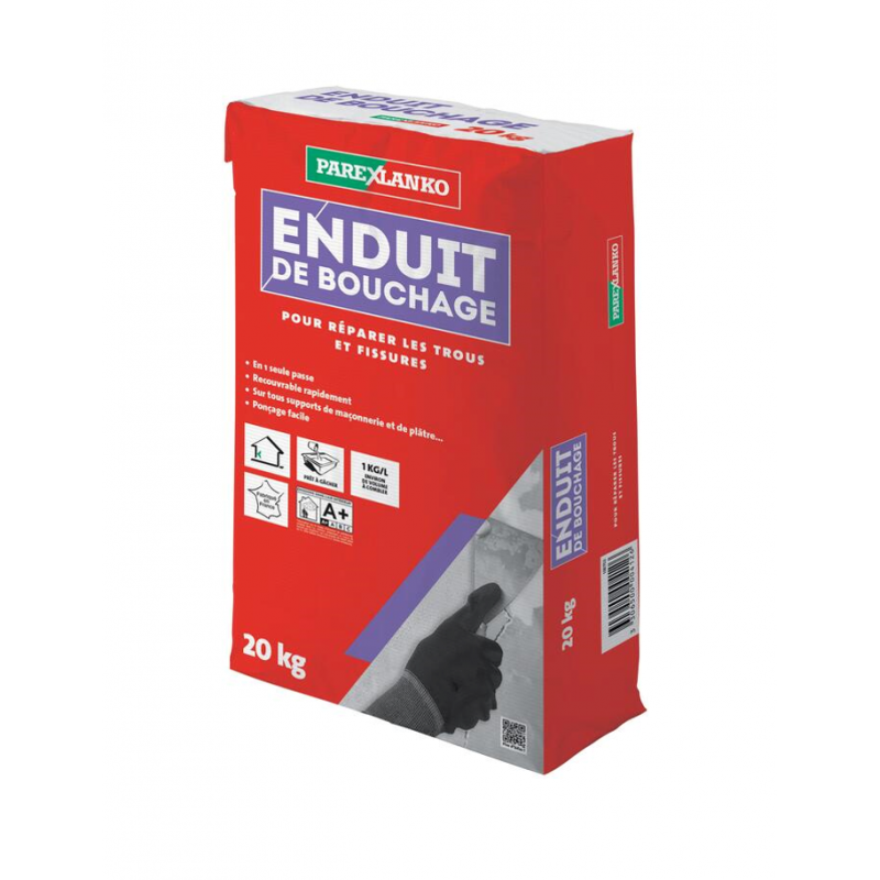 ENDUIT DE REBOUCHAGE POUDRE 20KG