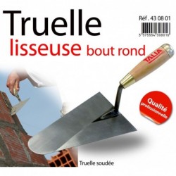 TRUELLE ITALIENNE RONDE 180MM MANCHE BOIS 469