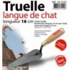 TRUELLE LANGUE CHAT 160MM MANCHE BOIS 490