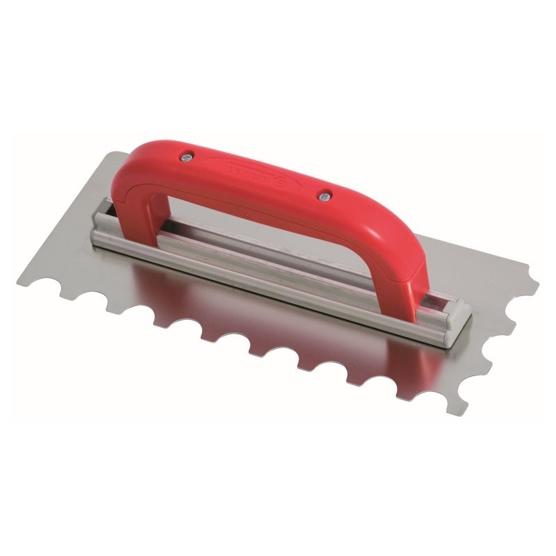 PLATOIR A COLLE INOX DENTS EN DEMI LUNE