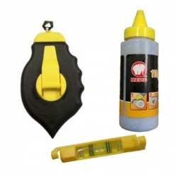 CORDEAU TRACEUR + POUDRE 115GR + PETIT NIVEAU