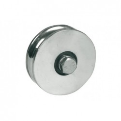 ROUE GORGE 1/2 ROND.Ø120MM ROULEMENT A BILLES