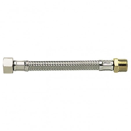 FLEXIBLE INOX 13mm FEMELLE 3/4" / MALE 1/2" 30CM