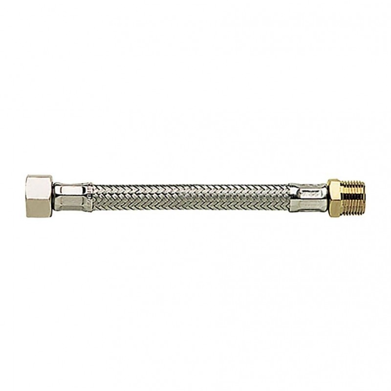 FLEXIBLE INOX 13mm FEMELLE 3/4" / MALE 1/2" 30CM