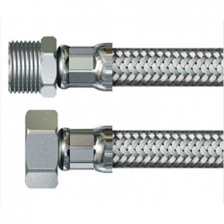 FLEXIBLE INOX 13mm FEMELLE 3/4" / MALE 1/2" 30CM