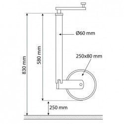 ROUE JOCKEY 60X420
