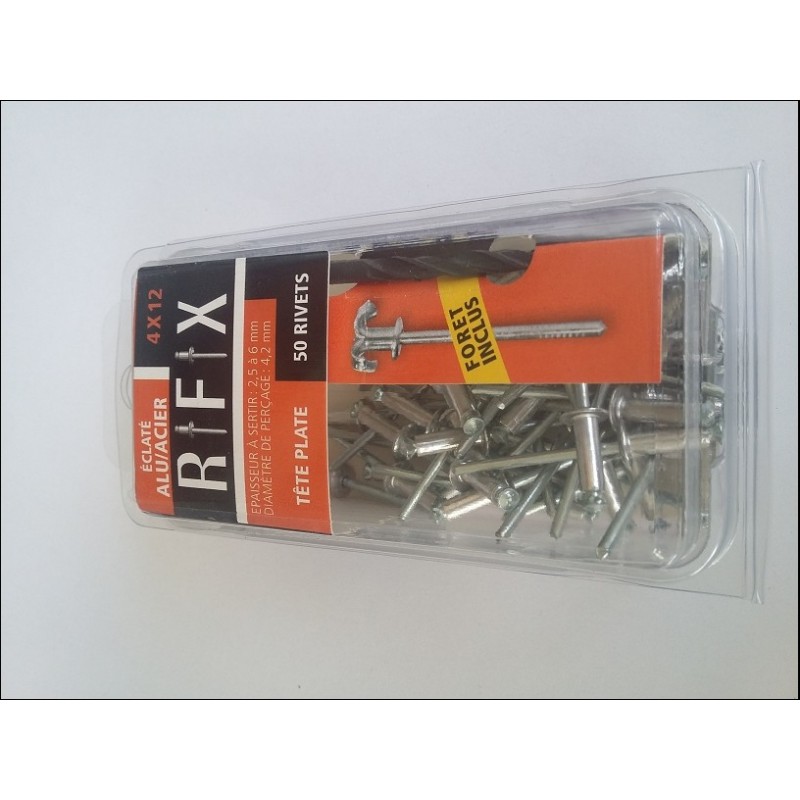 RIVET ÉCLATÉ 4 X 12 /50 PCS