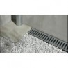 CANIVEAU GRILLE PASSERELLE NOIRE 1M HT 100MM