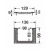 CANIVEAU GRILLE PASSERELLE NOIRE 1M HT 100MM