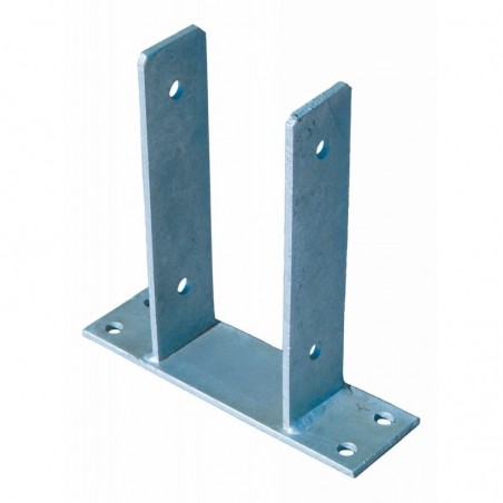 ANCRE POTEAU A VISSER 91mm BASE 210x65x6MM