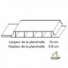LAMBRIS PVC 6M LARGEUR 10CM