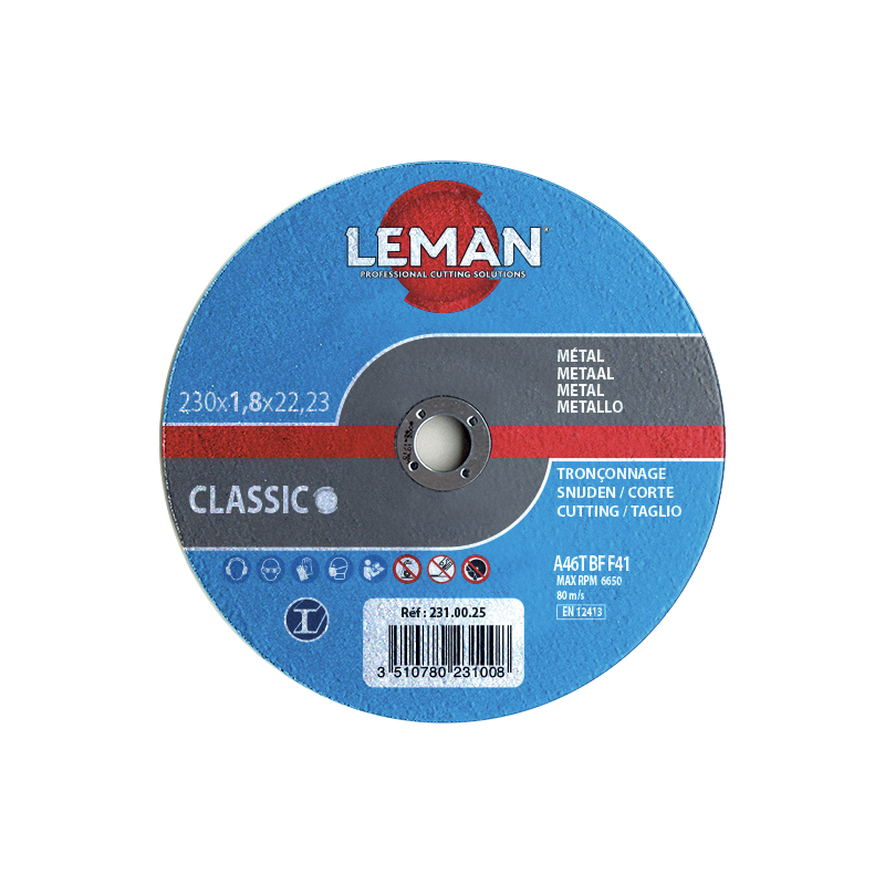 DISQUE TRONÇONNAGE Ø230 x 1,8MM