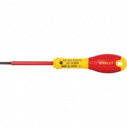 TOURNEVIS 1000V ISOLE PLAT 3.5X75MM STANLEY
