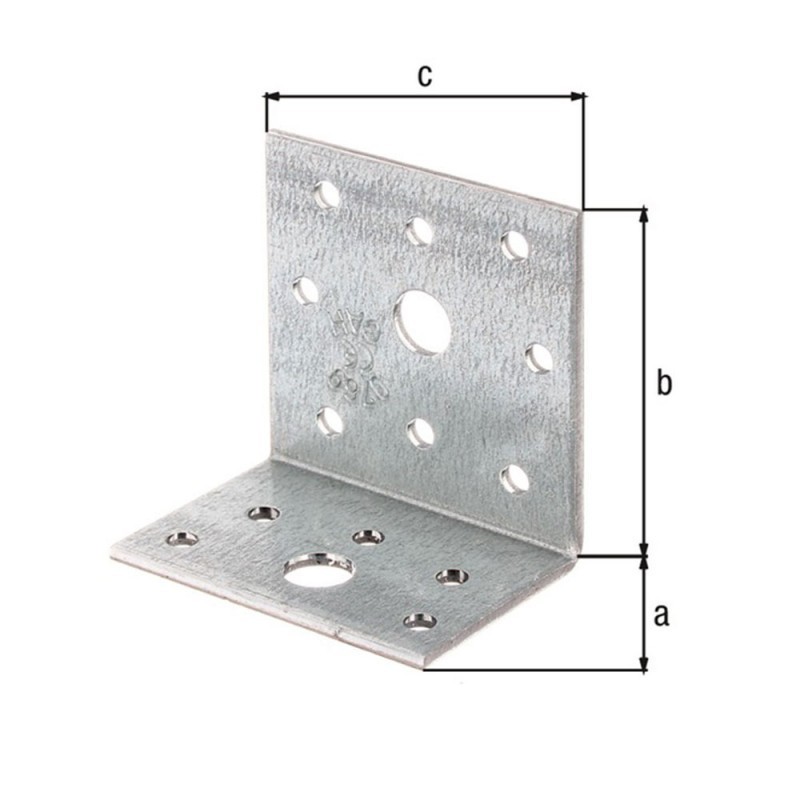 EQUERRE ASSEMBLAGE INEGALE  60X40X60X2.5MM