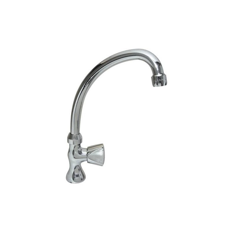 ROBINET LAVE MAINS CHROME A BEC
