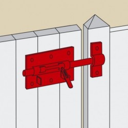 VERROU DE BOX PORTE - CADENAS Ø 16