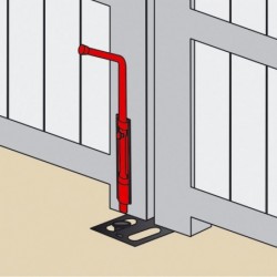 VERROU DE PIED UNIVERSEL A SOUDER Ø 16 30 CM