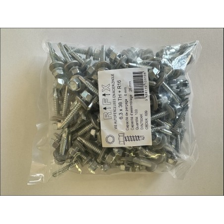 VIS AUTOPERCEUSE 6,3 X 38 /100 PCS