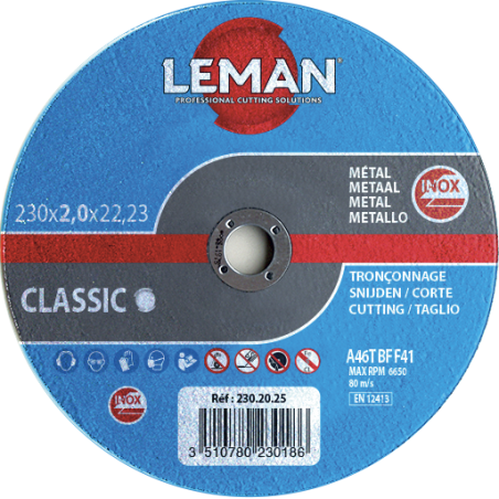 DISQUE TRONÇONNAGE Ø115 x 1,6MM