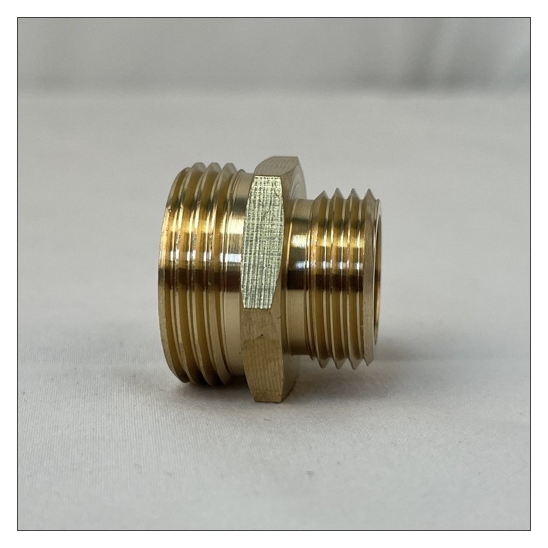MAMELON DOUBLE MALE REDUIT M15/21 M12/17