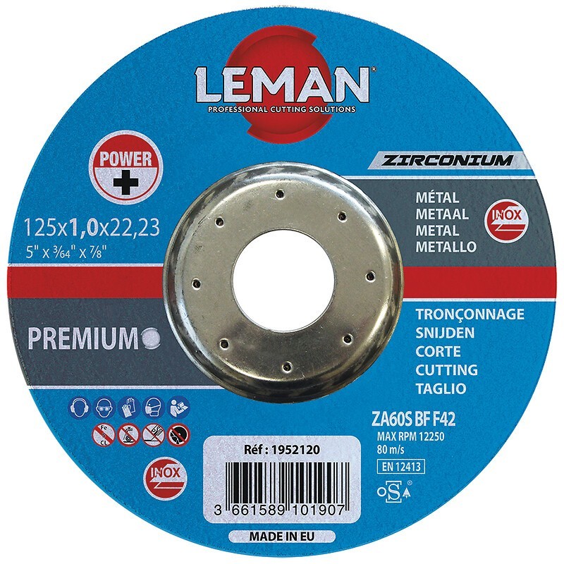 DISQUE TRONÇONNAGE INOX Ø125 x 1MM