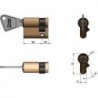 DEMI - CYLINDRE LAITON 3CLES 65100/SC