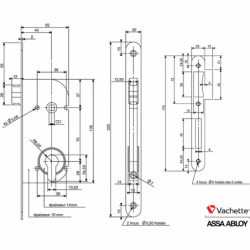 SERRURE POUR CYLINDRE AX40