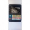 COFFRET 19 FORETS HSS M2 TECN'X Ø 1 A 10 MM