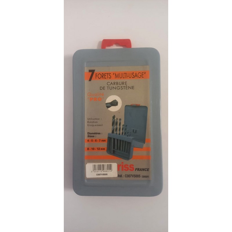 COFFRET 7 FORETS MULTIUSAGE Ø 4 A 12 MM