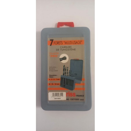 COFFRET 7 FORETS MULTIUSAGE Ø 4 A 12 MM