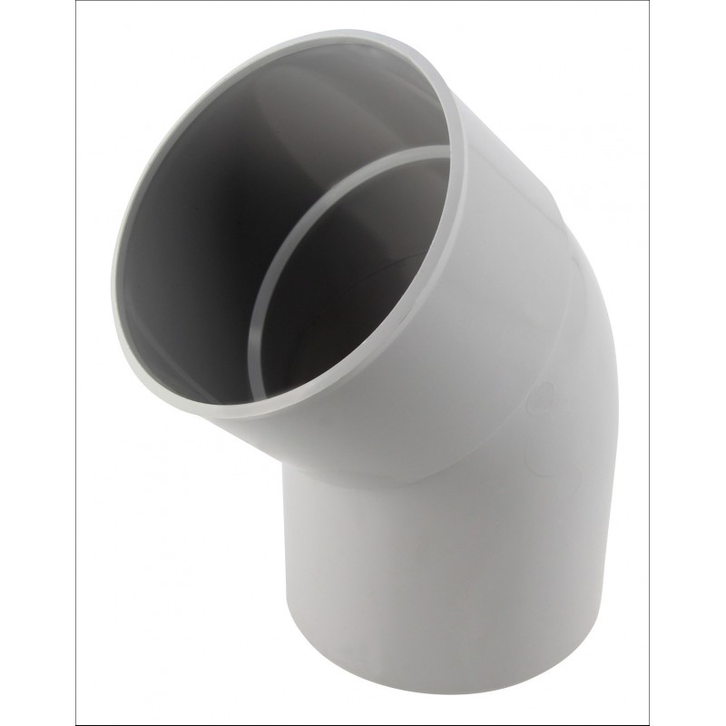 COUDE A COLLER 45° MALE/FEMELLE GRIS CT4GT