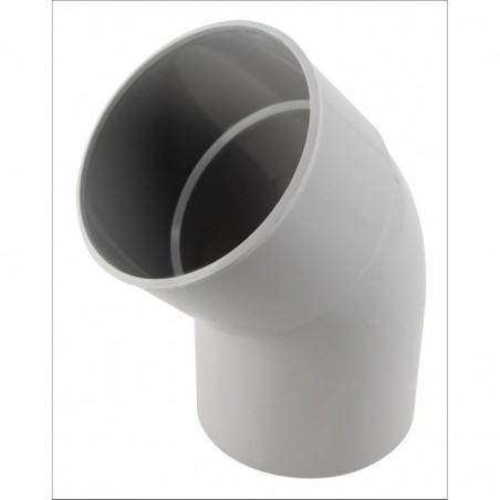 COUDE A COLLER 45° MALE/FEMELLE GRIS CT4GT