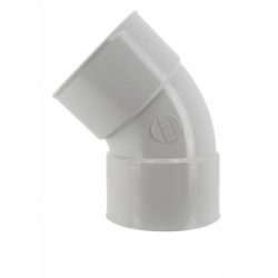COUDE A COLLER 45° FEMELLE/FEMELLE GRIS CT44GT
