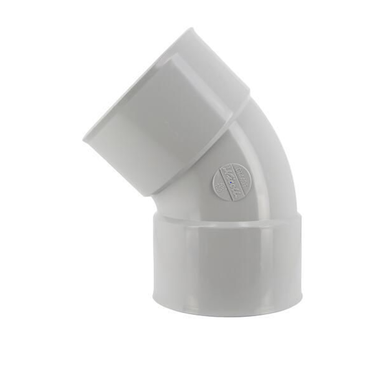 COUDE A COLLER 45° FEMELLE/FEMELLE GRIS CT44GT