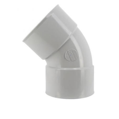 COUDE A COLLER 45° FEMELLE/FEMELLE GRIS CT44GT