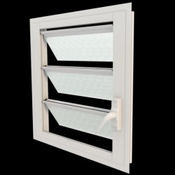 ALUSINAN JALOUSIE 600X600MM BLANC