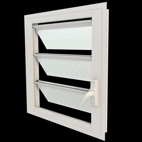 ALUSINAN JALOUSIE 600X600MM BLANC