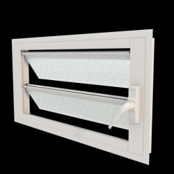 ALUSINAN JALOUSIE 800X400MM BLANC