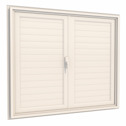 ALUSINAN VOLET FENETRE 2 BATTANTS BLANC