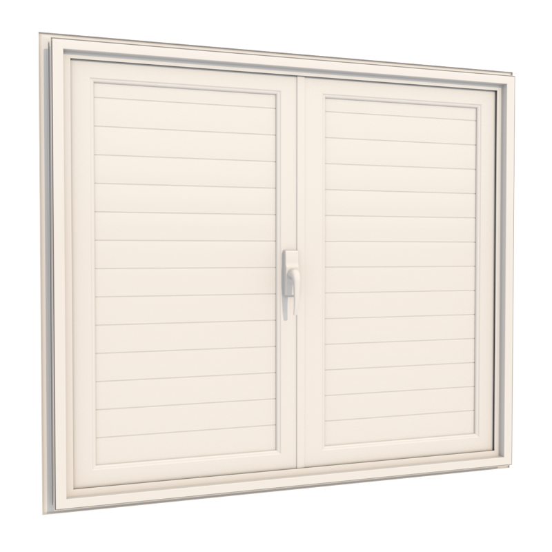 ALUSINAN VOLET FENETRE 2 BATTANTS BLANC
